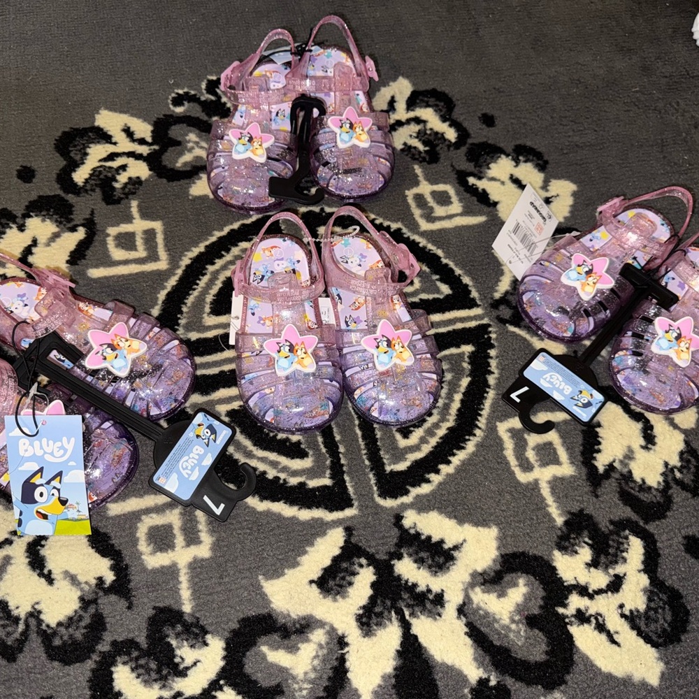 Sparkly Purple Jellies with Charm